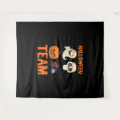 Halloween Team Skeleton Pumpkin Ghost Spider Spook Wandteppich (Vorderseite (Horizontal))