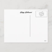 Halloween Teddy Bar Kürbislaterne Feiertagspostkarte (Rückseite)