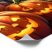 Halloween Teddy Bar Poster (Ecke)