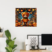 Halloween Teddy Bar Poster (Heimbüro)