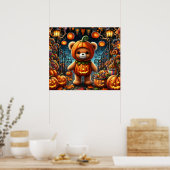 Halloween Teddy Bar Poster (Küche)