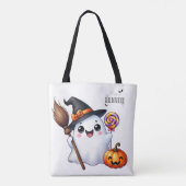 Halloween Teddy Bar Wizard Holiday Tasche (Rückseite)
