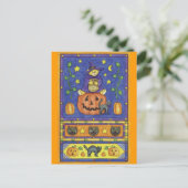 Halloween Teddy Bear Postcard Postkarte (Stehend Vorderseite)