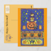 Halloween Teddy Bear Postcard Postkarte (Vorne/Hinten)