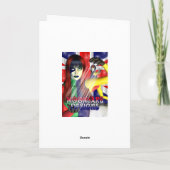 Halloween-Teddybär betreffen Kürbis Karte (Rückseite)