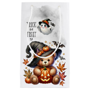 Halloween-Teddybär-Zauberer-Feiertag Kleine Geschenktüte