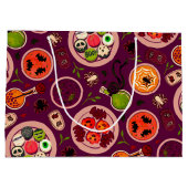 Halloween Tee Party Geschenktasche Große Geschenktüte (Rückseite)