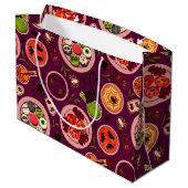 Halloween Tee Party Geschenktasche Große Geschenktüte (Rückseite Schrägansicht)