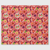 Halloween Tee Party Wrapping Paper Geschenkpapier (Flach)