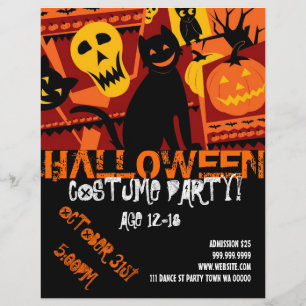 Halloween Teen Party Event Ankündigung Flyer