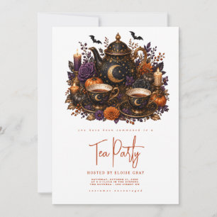 Halloween-Teeparty-Einladung