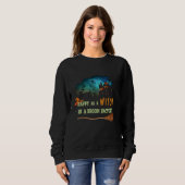 Halloween  Tees Happy As A WITCH In A Broom Factor (Vorne ganz)