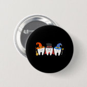 Halloween Teeth Dental Button (Vorne & Hinten)