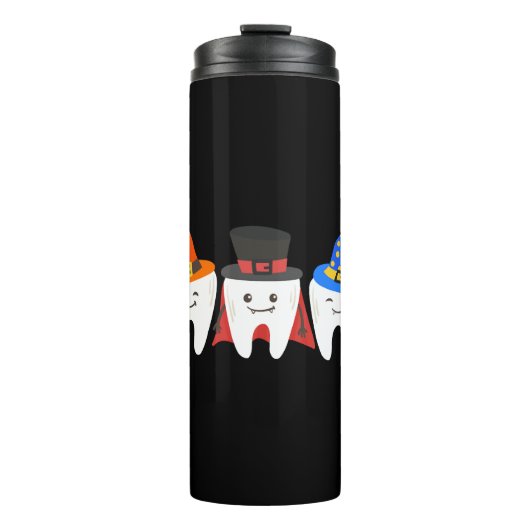 Halloween Teeth Dental Thermosbecher (Vorderseite)