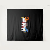 Halloween Teeth Dental Wandteppich (Vorderseite (Horizontal))