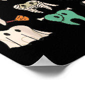 Halloween Teeth Spooky Halloween Dentist Zitat Poster (Ecke)