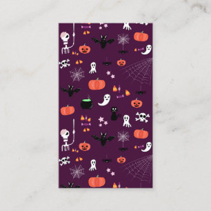 Halloween Telefonnummerkarte
