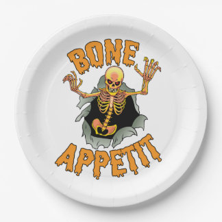 Halloween Teller "Knochenappetit"