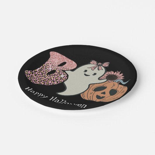 Halloween-Teller Pappteller (Schrägansicht)