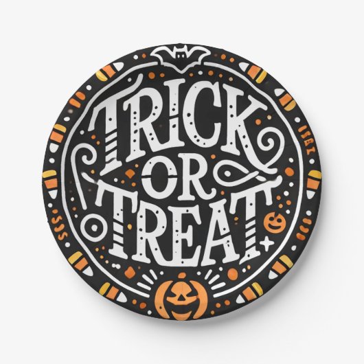 Halloween-Teller Pappteller (Vorderseite)