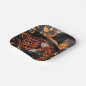 Halloween-Teller: Party-Tischgeschirr mit Hexenged Pappteller (Gewinkelt)