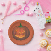 Halloween Tellers Festive Pumpkin Paper Teller (Party)