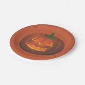 Halloween Tellers Festive Pumpkin Paper Teller (Schrägansicht)