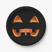 Halloween Tellers Festive Pumpkin Paper Teller (Vorderseite)