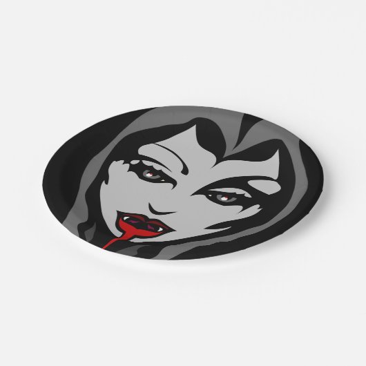 Halloween Tellers Festive Vampire Paper Teller (Schrägansicht)