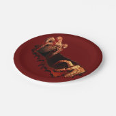 Halloween Tellers Festive Zombie Girl Paper Teller (Schrägansicht)