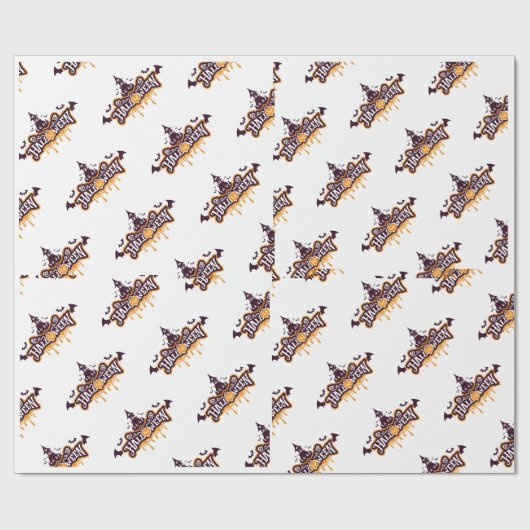 Halloween template geschenkpapier (Flach)