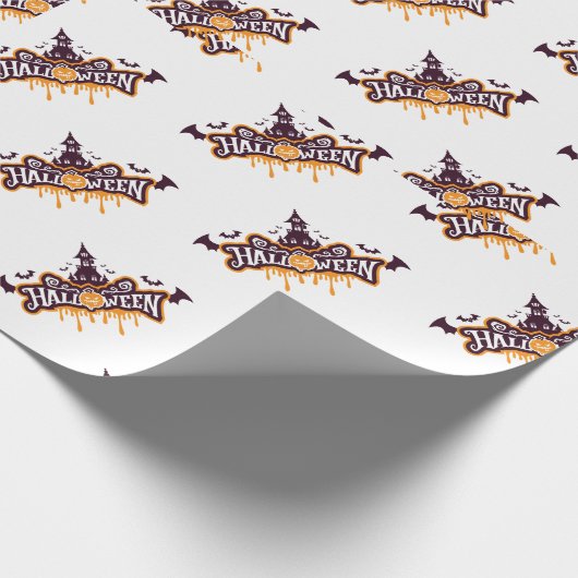 Halloween template geschenkpapier (Ecke)
