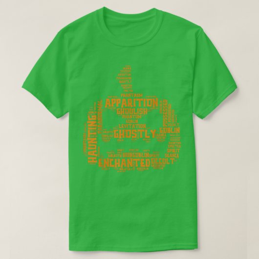 Halloween Terms Scary Pumpkin List rd Cloud1608 T-Shirt (Design vorne)