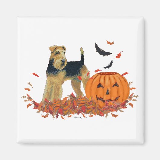Halloween Terrier Magnet (Vorne)