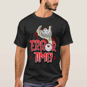 Halloween Terror Zeit Zombie Hand mit Augen T-Shirt