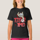 Halloween Terror Zeit Zombie Hand mit Augen T-Shirt (Vorderseite)
