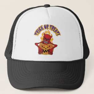 Halloween Teufelsschädel Truckerkappe