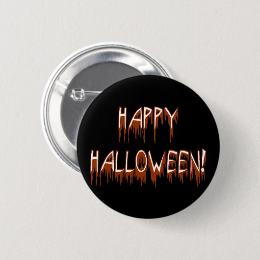 Halloween-Text Button (Vorne & Hinten)