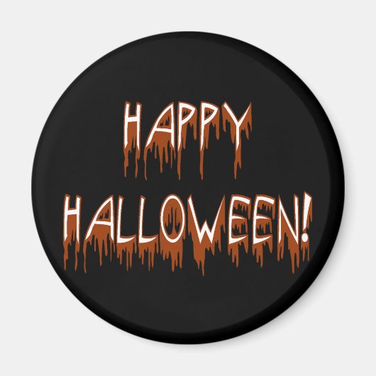 Halloween-Text Magnet (Vorne)