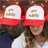 Halloween-Text Truckerkappe