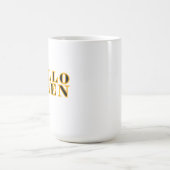 Halloween-Textdesign Kaffeetasse (Mittel)