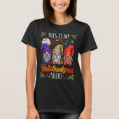 Halloween Thanksgiving Christmas Funny Hallothanks T-Shirt (Vorderseite)