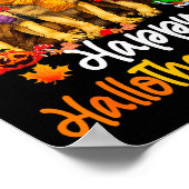 Halloween Thanksgiving Christmas German Shepherd D Poster (Ecke)