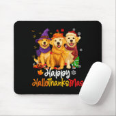 Halloween Thanksgiving Christmas Golden Retriever  Mousepad (Mit Mouse)