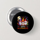 Halloween Thanksgiving Christmas Happy Hallothanks Button (Vorne & Hinten)
