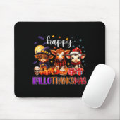 Halloween Thanksgiving Christmas Happy Hallothanks Mousepad (Mit Mouse)