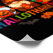Halloween Thanksgiving Christmas Happy Hallothanks Poster (Ecke)