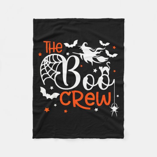 Halloween The Boo Crew - Fun Soky Witch, Cat, Bat  Fleecedecke (Vorderseite)