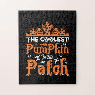 Halloween The Coolest Pumpkin in the Patch Xmas Puzzle