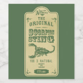 Halloween The Original Scorpion Sting Weinetikett (Einzelnes Label)
